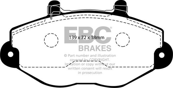 EBC Brakes DP920/2 - Jarrupala, levyjarru inparts.fi