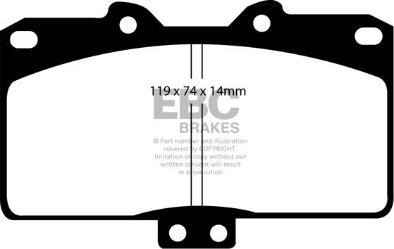 EBC Brakes DP41097R - Jarrupala, levyjarru inparts.fi