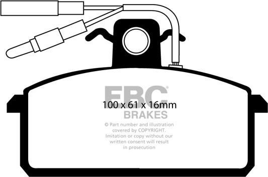 EBC Brakes DP410/2 - Jarrupala, levyjarru inparts.fi