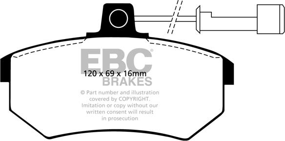 EBC Brakes DP486/2 - Jarrupala, levyjarru inparts.fi