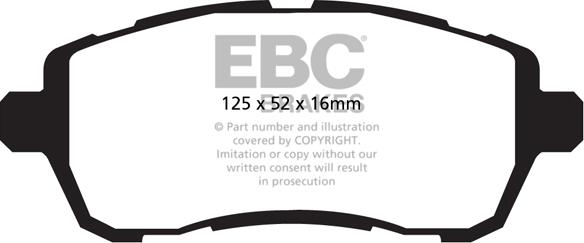 EBC Brakes DP42002R - Jarrupala, levyjarru inparts.fi