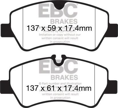 EBC Brakes DP42152R - Jarrupala, levyjarru inparts.fi