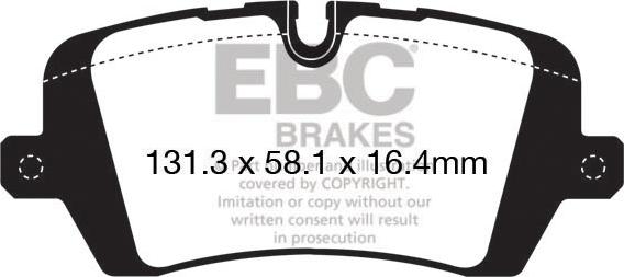 EBC Brakes DP62161 - Jarrupala, levyjarru inparts.fi