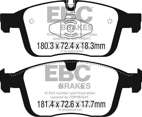 EBC Brakes DP42296R - Jarrupala, levyjarru inparts.fi