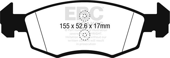 EBC Brakes DP42241R - Jarrupala, levyjarru inparts.fi