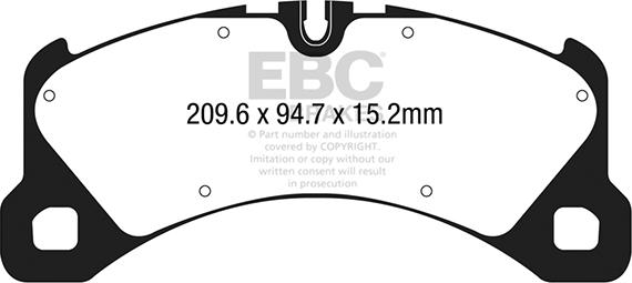 EBC Brakes DP42203R - Jarrupala, levyjarru inparts.fi