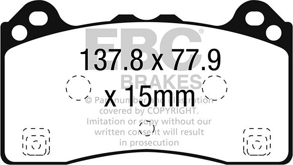 EBC Brakes DP92274 - Jarrupala, levyjarru inparts.fi