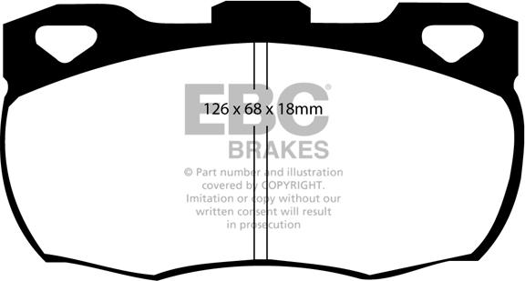 EBC Brakes DP708 - Jarrupala, levyjarru inparts.fi