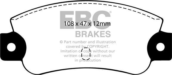 EBC Brakes DP501 - Jarrupala, levyjarru inparts.fi