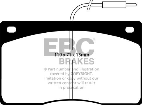 EBC Brakes DP581 - Jarrupala, levyjarru inparts.fi