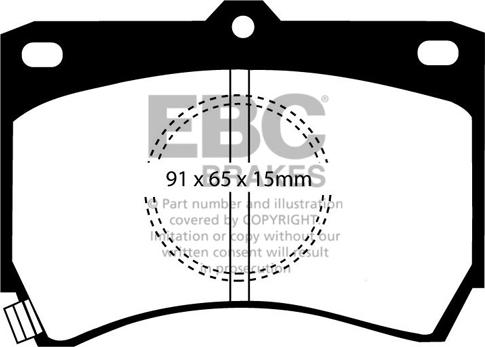 EBC Brakes DP655 - Jarrupala, levyjarru inparts.fi