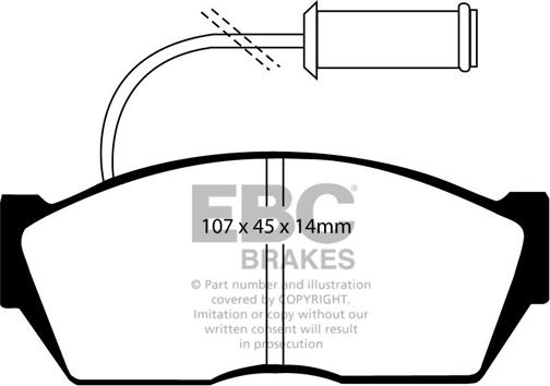 EBC Brakes DP606 - Jarrupala, levyjarru inparts.fi