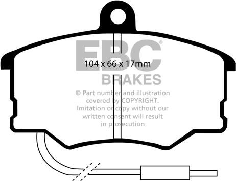 EBC Brakes DP616 - Jarrupala, levyjarru inparts.fi