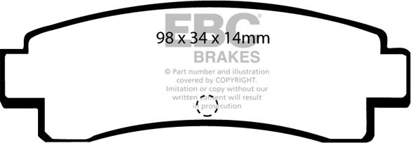 EBC Brakes DP682 - Jarrupala, levyjarru inparts.fi