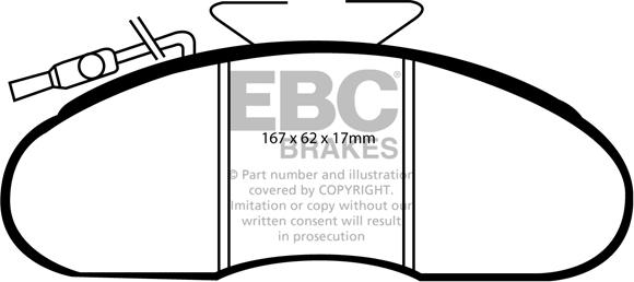 EBC Brakes DP633/3 - Jarrupala, levyjarru inparts.fi