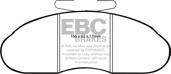 EBC Brakes DP633 - Jarrupala, levyjarru inparts.fi