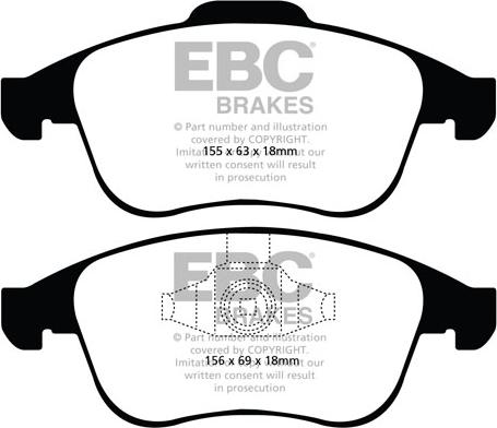 EBC Brakes DP21992 - Jarrupala, levyjarru inparts.fi