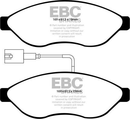 EBC Brakes DP1968/2 - Jarrupala, levyjarru inparts.fi