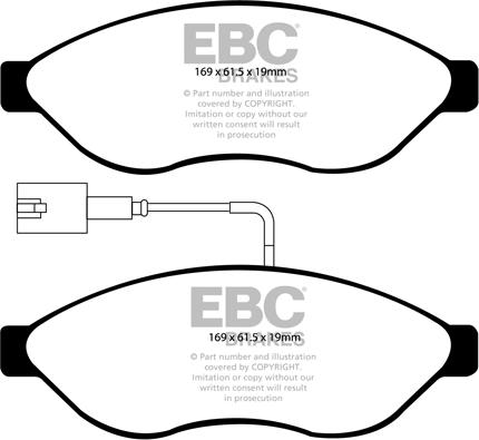 EBC Brakes DP1968 - Jarrupala, levyjarru inparts.fi