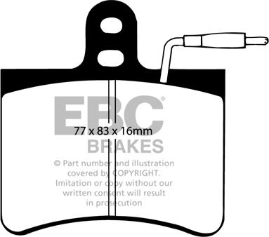 EBC Brakes DP190 - Jarrupala, levyjarru inparts.fi