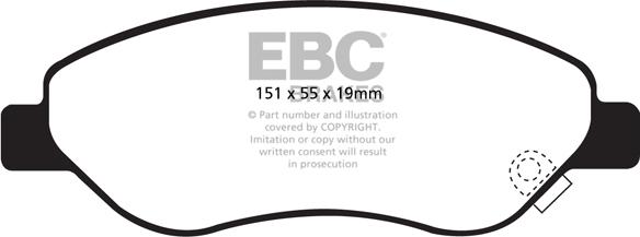 EBC Brakes DP21981 - Jarrupala, levyjarru inparts.fi