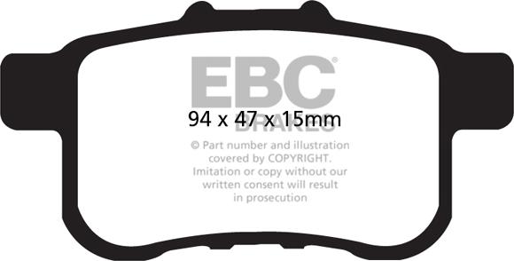 EBC Brakes DP21987 - Jarrupala, levyjarru inparts.fi