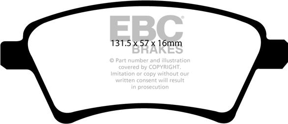 EBC Brakes DP1925 - Jarrupala, levyjarru inparts.fi