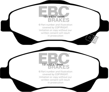 EBC Brakes DP21499 - Jarrupala, levyjarru inparts.fi