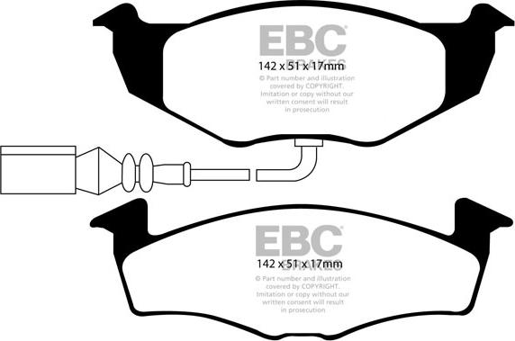 EBC Brakes DP1498 - Jarrupala, levyjarru inparts.fi