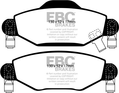 EBC Brakes DP1446 - Jarrupala, levyjarru inparts.fi