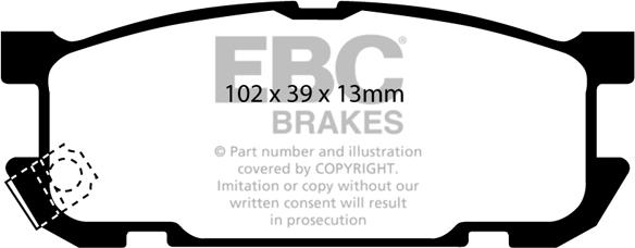 EBC Brakes DP1453 - Jarrupala, levyjarru inparts.fi