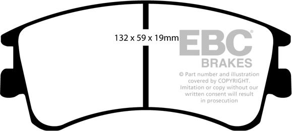 EBC Brakes DP41465R - Jarrupala, levyjarru inparts.fi