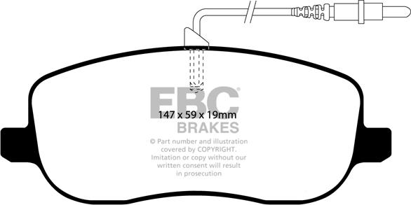 EBC Brakes DP1466 - Jarrupala, levyjarru inparts.fi