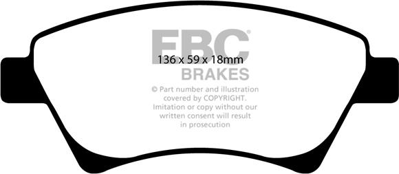 EBC Brakes DP1468 - Jarrupala, levyjarru inparts.fi