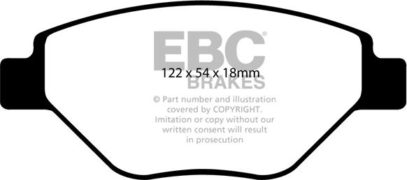 EBC Brakes DP21467 - Jarrupala, levyjarru inparts.fi