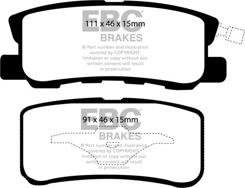 EBC Brakes DP61407 - Jarrupala, levyjarru inparts.fi