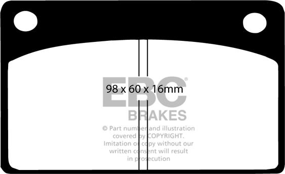 EBC Brakes DP143 - Jarrupala, levyjarru inparts.fi