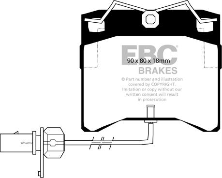 EBC Brakes DP1429 - Jarrupala, levyjarru inparts.fi