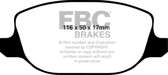 EBC Brakes DP1425 - Jarrupala, levyjarru inparts.fi