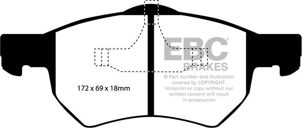 EBC Brakes DP61427 - Jarrupala, levyjarru inparts.fi