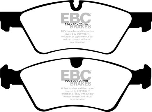 EBC Brakes DP31592C - Jarrupala, levyjarru inparts.fi