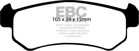 EBC Brakes DP1548 - Jarrupala, levyjarru inparts.fi