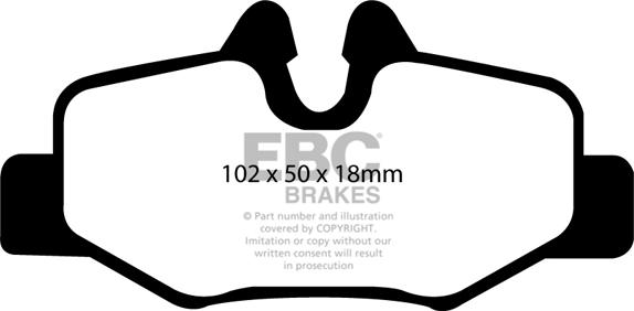 EBC Brakes DP41554R - Jarrupala, levyjarru inparts.fi