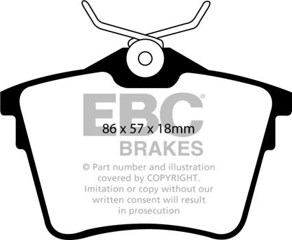 EBC Brakes DP31551C - Jarrupala, levyjarru inparts.fi