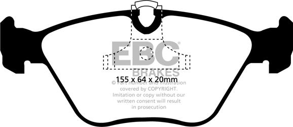 EBC Brakes DP31552C - Jarrupala, levyjarru inparts.fi