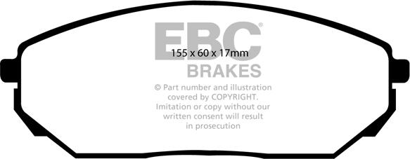 EBC Brakes DP61557 - Jarrupala, levyjarru inparts.fi