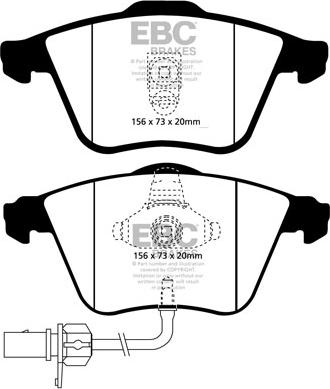 EBC Brakes DP41510R - Jarrupala, levyjarru inparts.fi