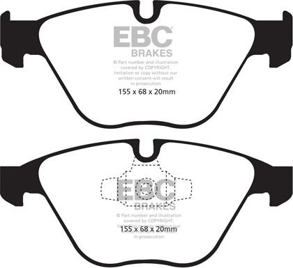 EBC Brakes DP51512NDX - Jarrupala, levyjarru inparts.fi