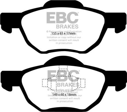 EBC Brakes DP1525 - Jarrupala, levyjarru inparts.fi