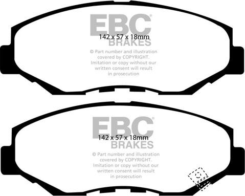 EBC Brakes DP1655 - Jarrupala, levyjarru inparts.fi